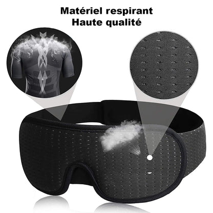 Masque de nuit Haute qualité réglable, opaque et confortable